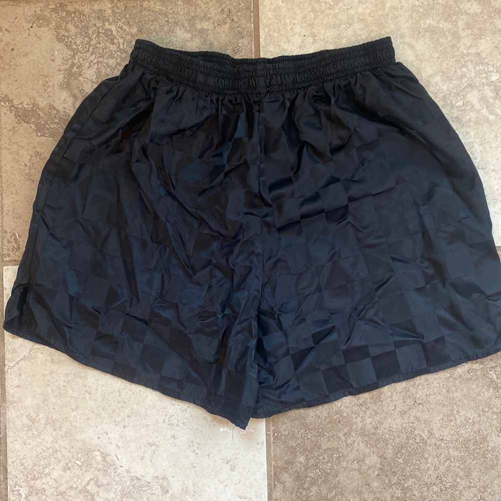 Black soccer shorts